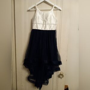 Speechless Kids White And Blue Dress